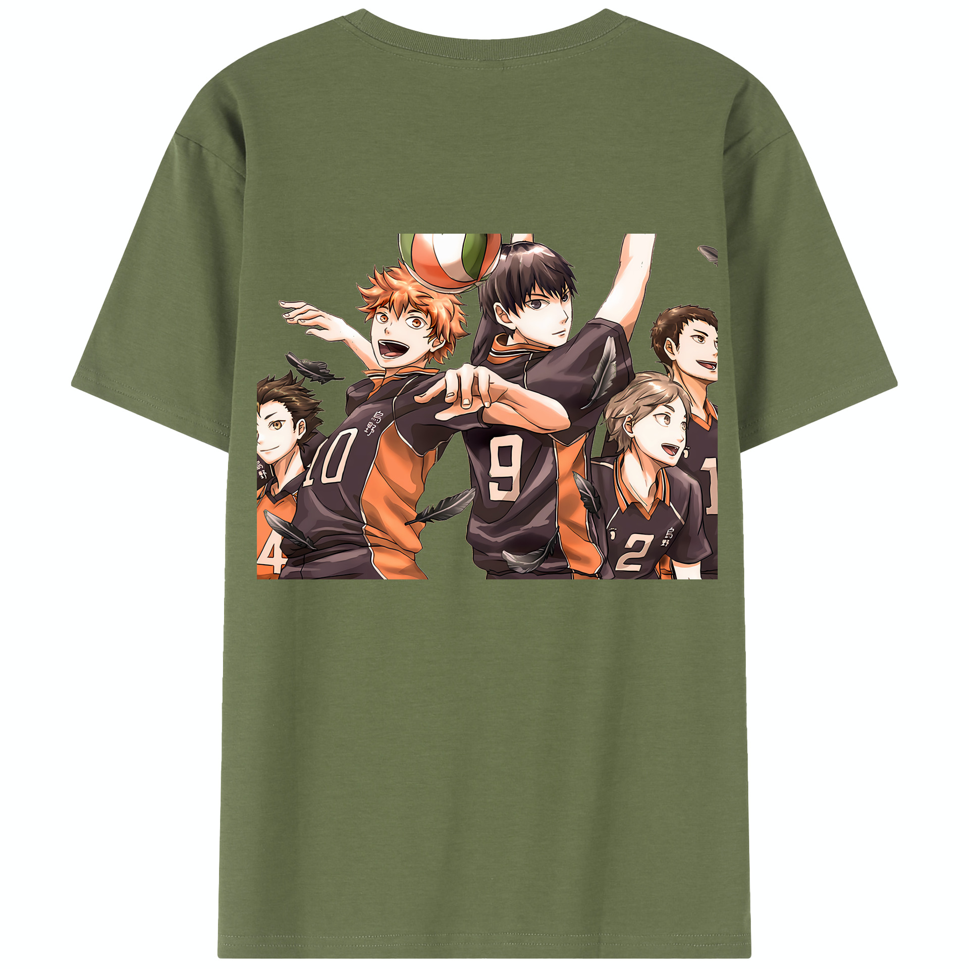 （画像用） ハイキュー!! Haikyu!! 綿100％半袖Tシャツ（背面プリント）